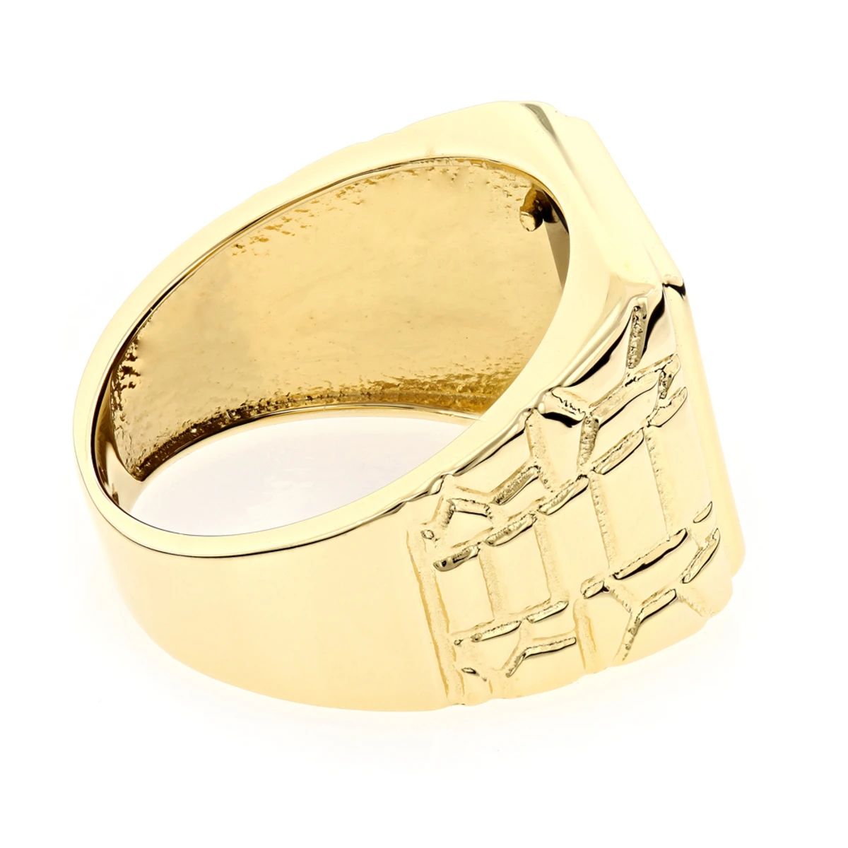 Men's Black Onyx Ring 14K Yellow Gold 6 Men's Black Onyx Ring 14K Yellow Gold - Image 4