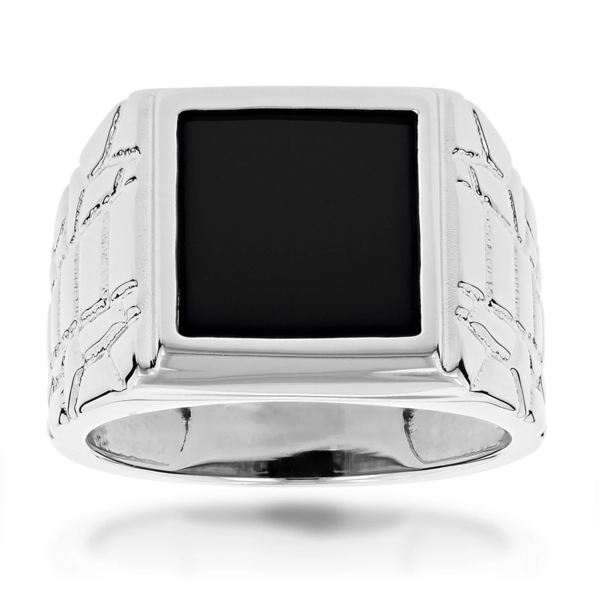 Men's Black Onyx Ring 14K Yellow Gold 4 Men's Black Onyx Ring 14K Yellow Gold - Image 2