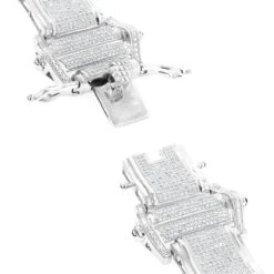 14K White Gold Pave Diamond Bracelet For Men 7.98ct -Its Hot Jewelry Shop mens bracelets 14k gold mens diamond bracelet 798ct p 7077 backwh