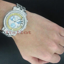 Men's Benny Floating Diamond Watch 22ct 8 Men's Benny Floating Diamond Watch 22ct -Its Hot Jewelry Shop mens custom benny floating diamond watch 22ct p 8951bod