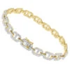 Men's Diamond Bracelet 10K Yellow Gold Mariner Chain Style 3.5 Carats -Its Hot Jewelry Shop mens diamond bracelet solid 10k gold mariner chain style 35 carats 407170 yellow 1686359586