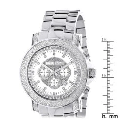 Men's Diamond Chronograph Watch By Luxurman 0.75ct Escalade 11 Men's Diamond Chronograph Watch By Luxurman 0.75ct Escalade -Its Hot Jewelry Shop mens diamond chronograph watch by luxurman 075ct escalade ruler