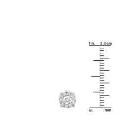 Men's Diamond Cluster Earring 14K Yellow Gold 0.69ct Single Stud 13 Men's Diamond Cluster Earring 14K Yellow Gold 0.69ct Single Stud -Its Hot Jewelry Shop mens diamond cluster earring 14k 069ct single stud rulerwh