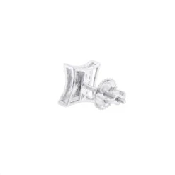 Men's Diamond Earring 0.09ct 10K White Gold Stud -Its Hot Jewelry Shop mens diamond earring 009ct 14k gold p 46693 backwh