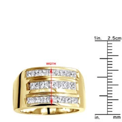 Men's Diamond Ring 18K White Gold 2.62ct Princess Cut Diamonds 24 Men's Diamond Ring 18K White Gold 2.62ct Princess Cut Diamonds -Its Hot Jewelry Shop mens diamond ring 18k gold 262ct princess cut diamonds p 31637 rulerye