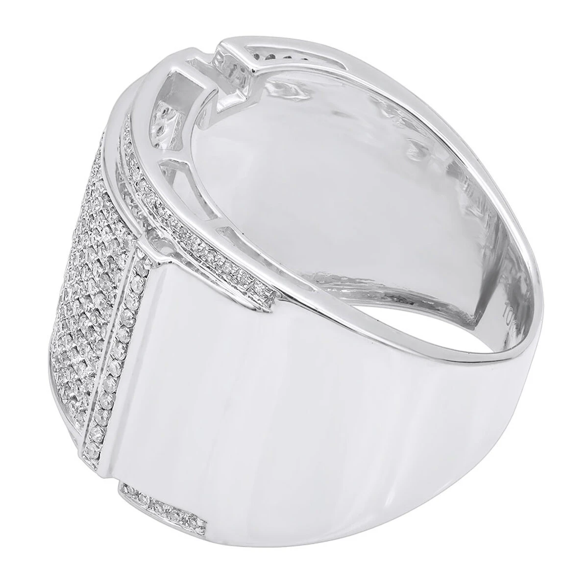 Men's Diamond Ring 10K Yellow Gold 0.96ct 6 Men's Diamond Ring 10K Yellow Gold 0.96ct - Image 4