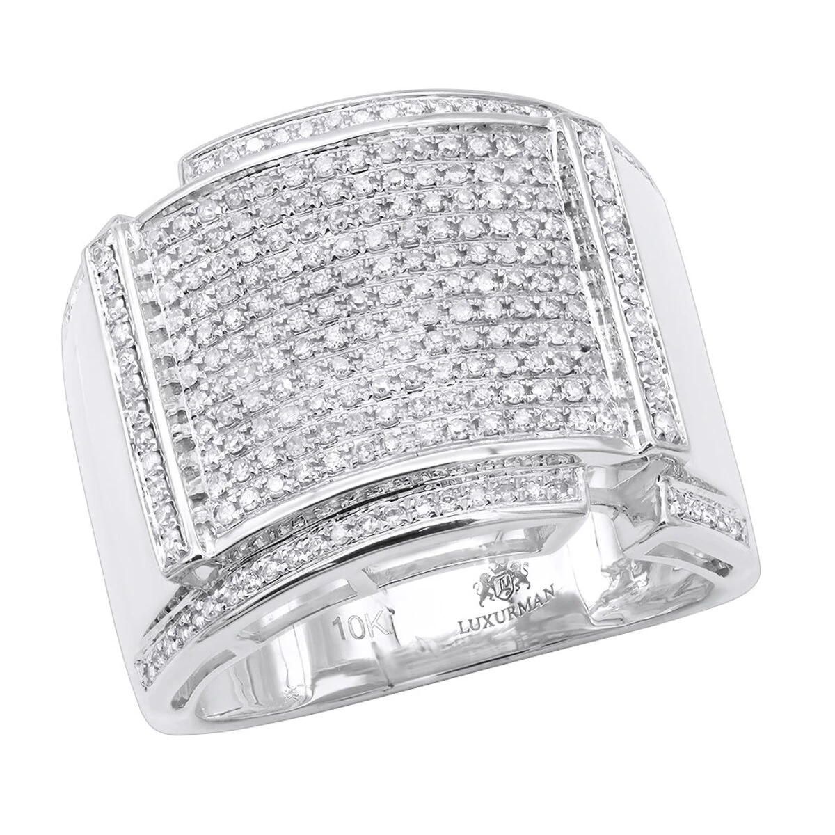 Men's Diamond Ring 10K Yellow Gold 0.96ct 4 Men's Diamond Ring 10K Yellow Gold 0.96ct - Image 2