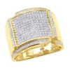 Men's Diamond Ring 10K Yellow Gold 0.96ct -Its Hot Jewelry Shop mens diamond ring in 10k gold 096ct p 48020 ye