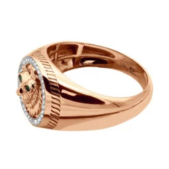 Men's Diamond Ring 10K Yellow Gold Lion Head Damond And Emerald Pinky Ring 15 Men's Diamond Ring 10K Yellow Gold Lion Head Damond And Emerald Pinky Ring -Its Hot Jewelry Shop mens diamond ring solid 10k gold lion head damond and emerald pinky ring 100624 backro