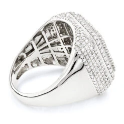 Men's 14K Yellow Gold Square Ring 3.44ct -Its Hot Jewelry Shop mens diamond rings 14k gold square ring 344ct p 22462 backwh