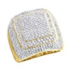 Men's 14K Yellow Gold Square Ring 3.44ct 1 Men's 14K Yellow Gold Square Ring 3.44ct -Its Hot Jewelry Shop mens diamond rings 14k gold square ring 344ct p 22462 ye