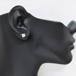 Men's Diamond Stud Earring 0.07ct 14K White Gold 7 Men's Diamond Stud Earring 0.07ct 14K White Gold -Its Hot Jewelry Shop mens diamond stud earring 007ct 14k gold p 46806bod