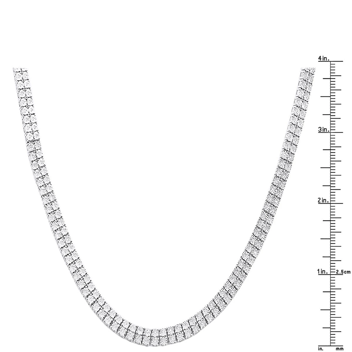 Men's Diamond Tennis Chain 10K Yellow Gold Affordable 2 Row Necklace 1ct 16 Men's Diamond Tennis Chain 10K Yellow Gold Affordable 2 Row Necklace 1ct - Image 14