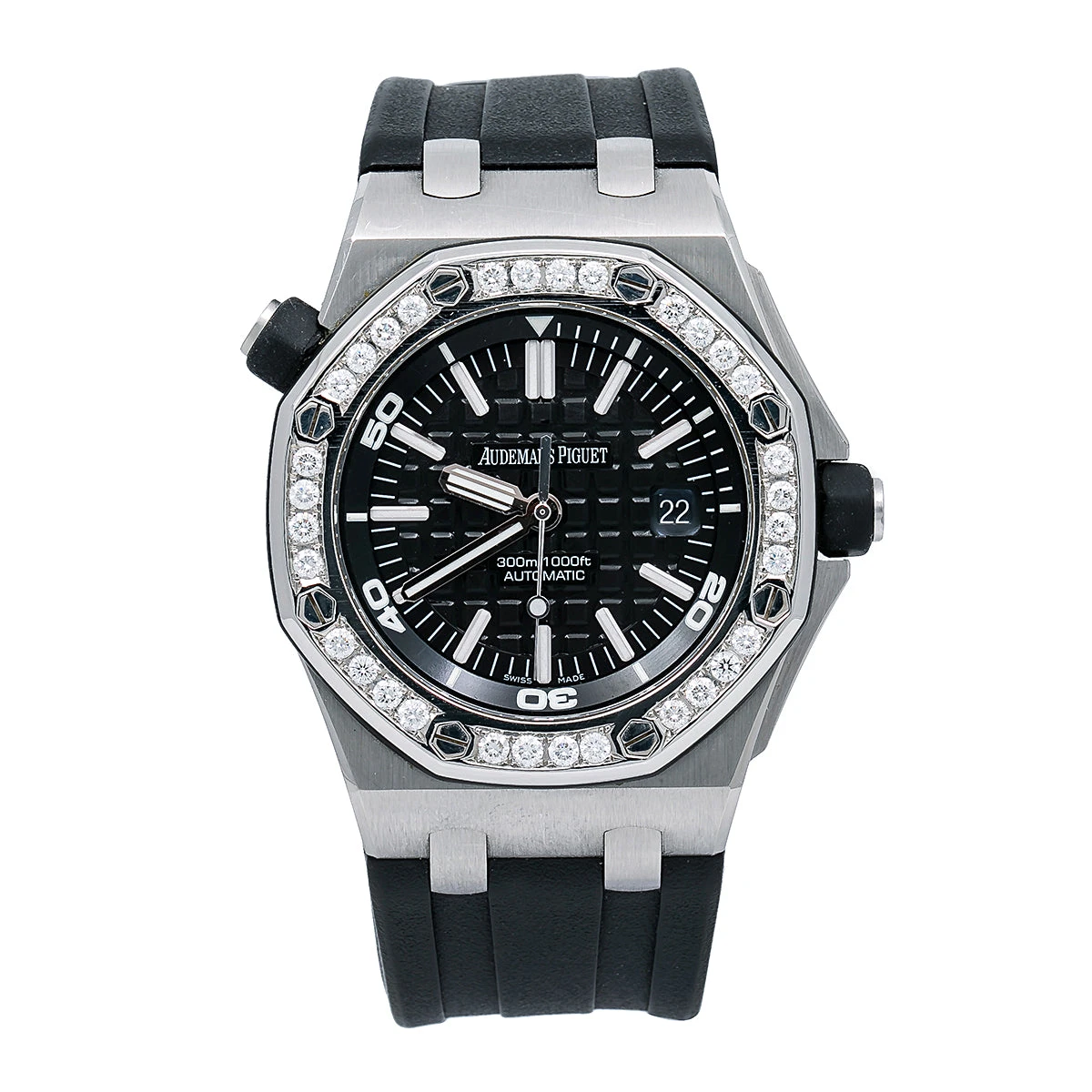 Men's Diamond Watch Audemars Piguet Royal Oak Offshore 42mm Black Dial 3 Men's Diamond Watch Audemars Piguet Royal Oak Offshore 42mm Black Dial