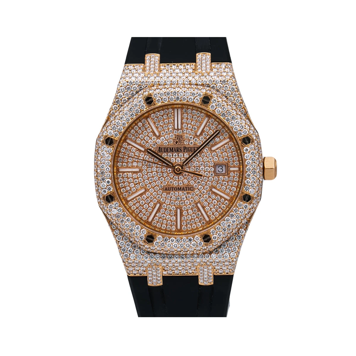 Men's Diamond Watch Audemars Piguet Royal Oak Selfwinding 18K Gold 3 Men's Diamond Watch Audemars Piguet Royal Oak Selfwinding 18K Gold