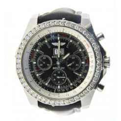 Men's Diamond Watch Breitling Bentley 48,7mm Black Dial