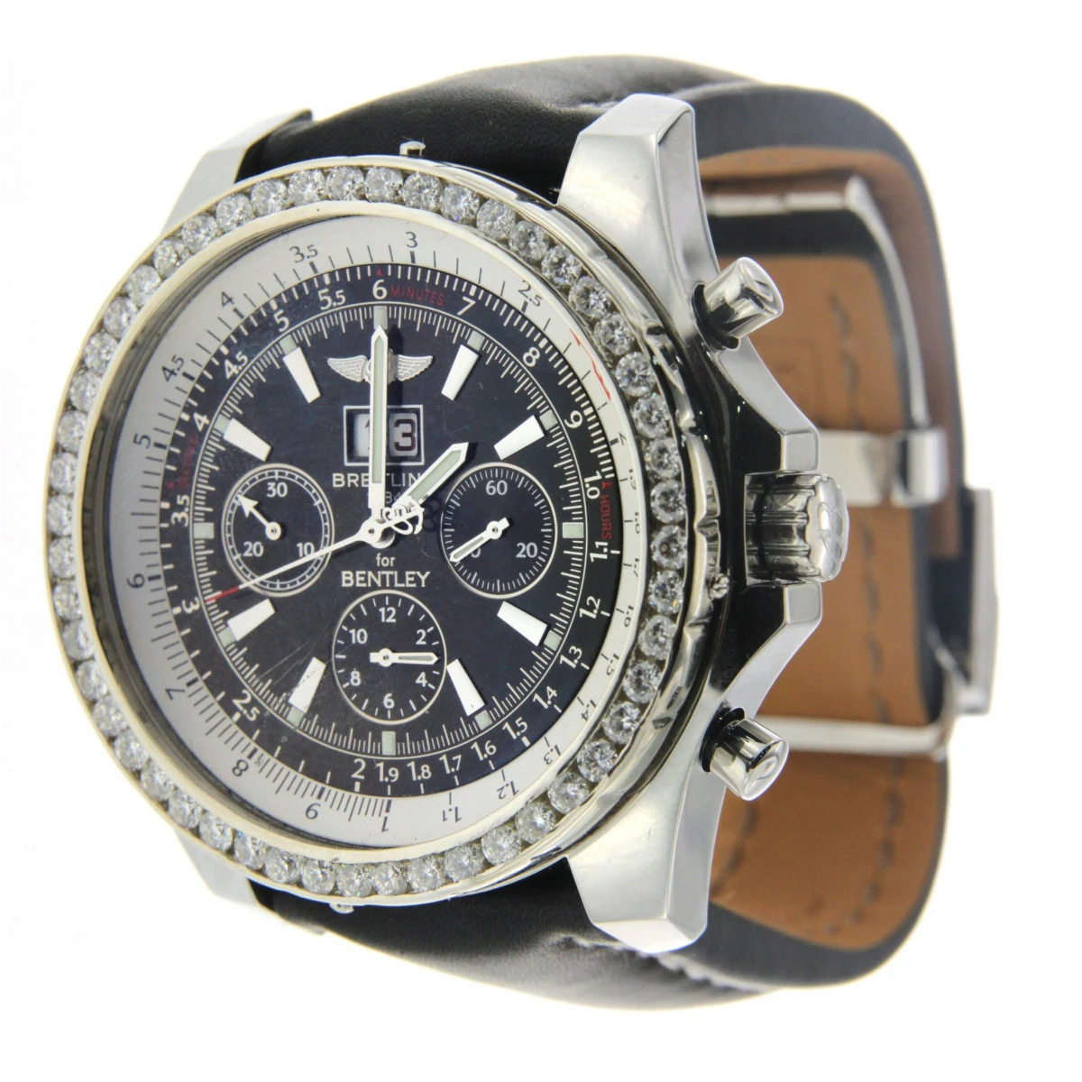 Men's Diamond Watch Breitling Bentley 48,7mm Black Dial 4 Men's Diamond Watch Breitling Bentley 48,7mm Black Dial - Image 2