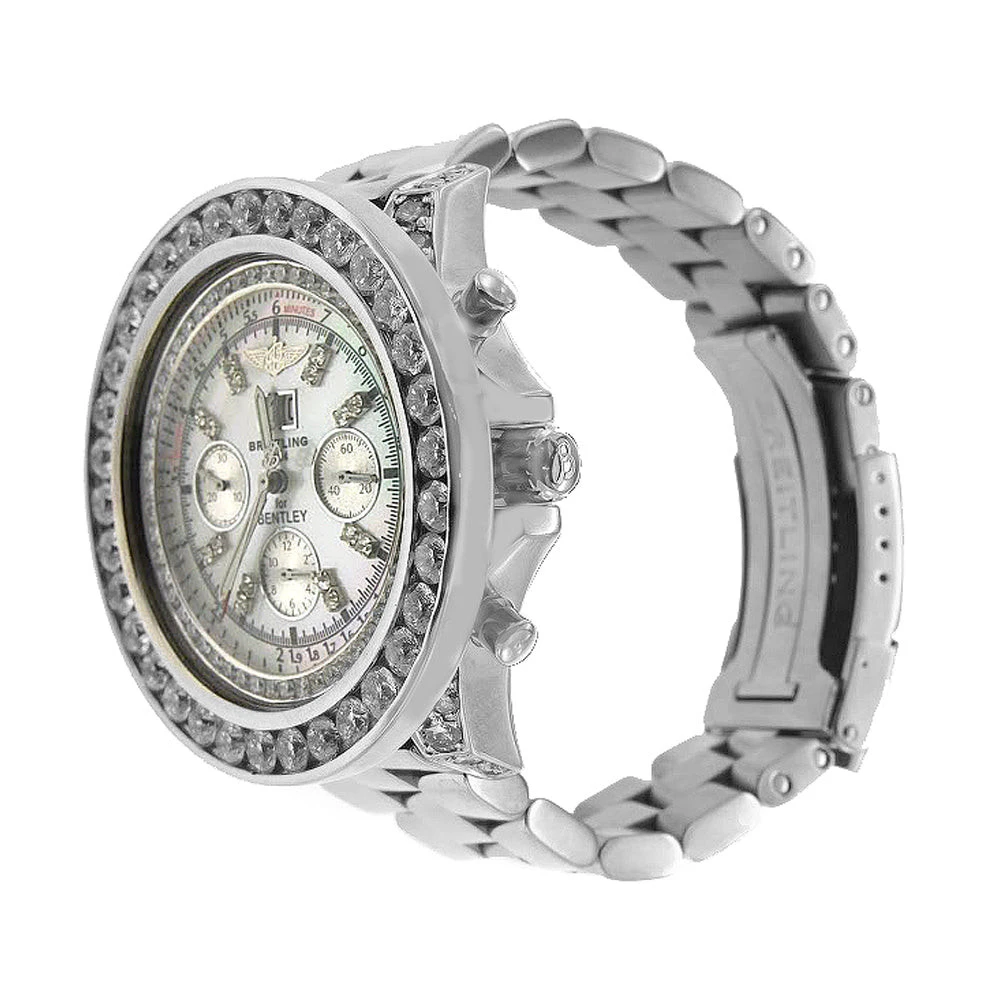 Men's Diamond Watch Breitling Bentley 48,7mm White Dial 4 Men's Diamond Watch Breitling Bentley 48,7mm White Dial - Image 2