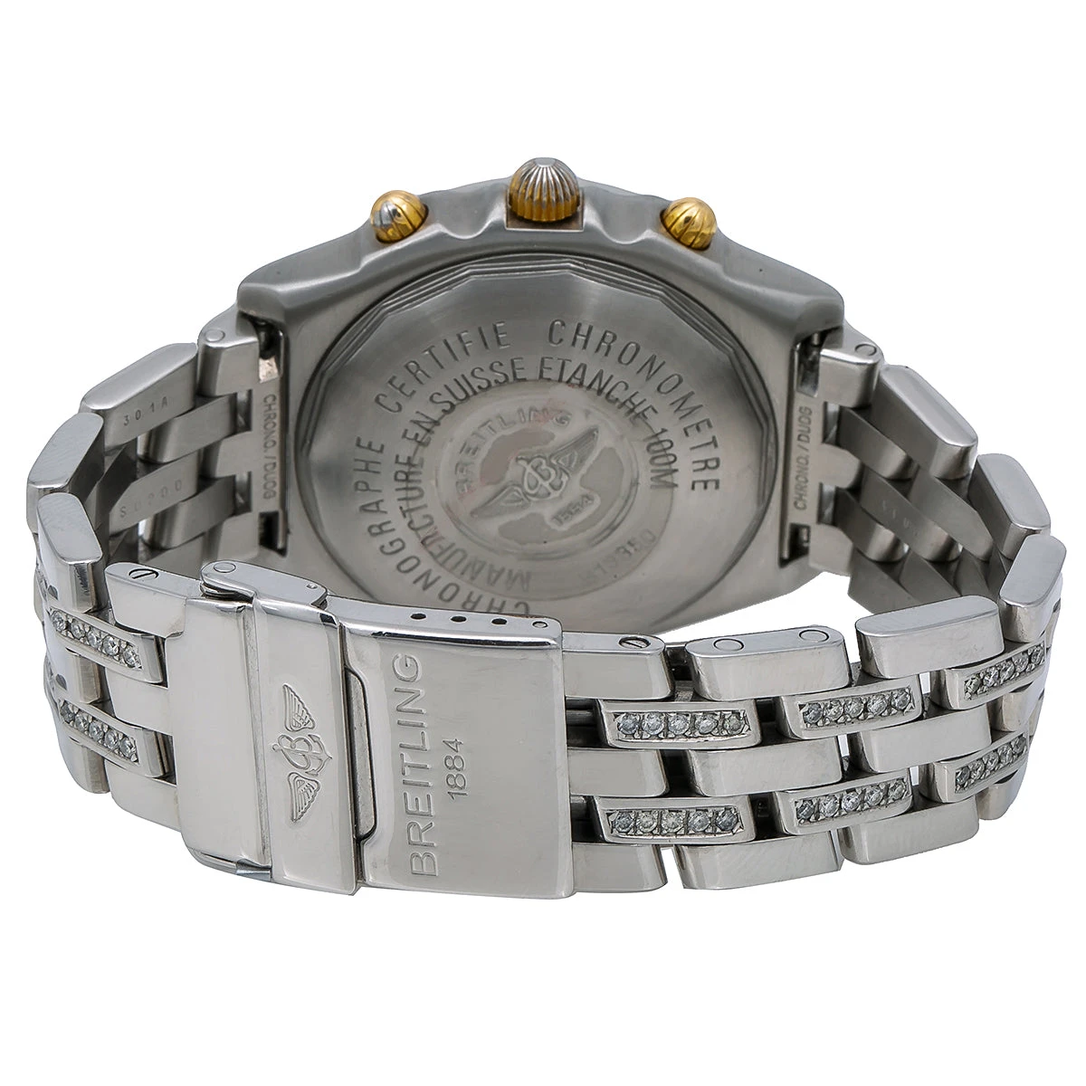 Men's Diamond Watch Breitling Blackbird 40mm Blue Dial 6 Men's Diamond Watch Breitling Blackbird 40mm Blue Dial - Image 4