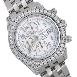 Men's Diamond Watch Breitling Chronomat Evolution 44mm White Dial W00619 -Its Hot Jewelry Shop mens diamond watch breitling chronomat evolution 44 mm white dial w00619 0E8A4273 1 2048x2048