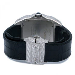 Men's Diamond Watch Cartier Santos De Cartier 41mm White Dial -Its Hot Jewelry Shop mens diamond watch cartier santos de cartier 41 mm white dial w01246 0E8A6845 2048x2048