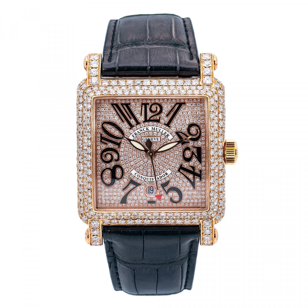 Men's Diamond Watch Franck Muller Conquistador Cortez 18K Gold 3 Men's Diamond Watch Franck Muller Conquistador Cortez 18K Gold