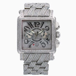 Men's Diamond Watch Franck Muller Conquistador Cortez 18K Gold White Dial