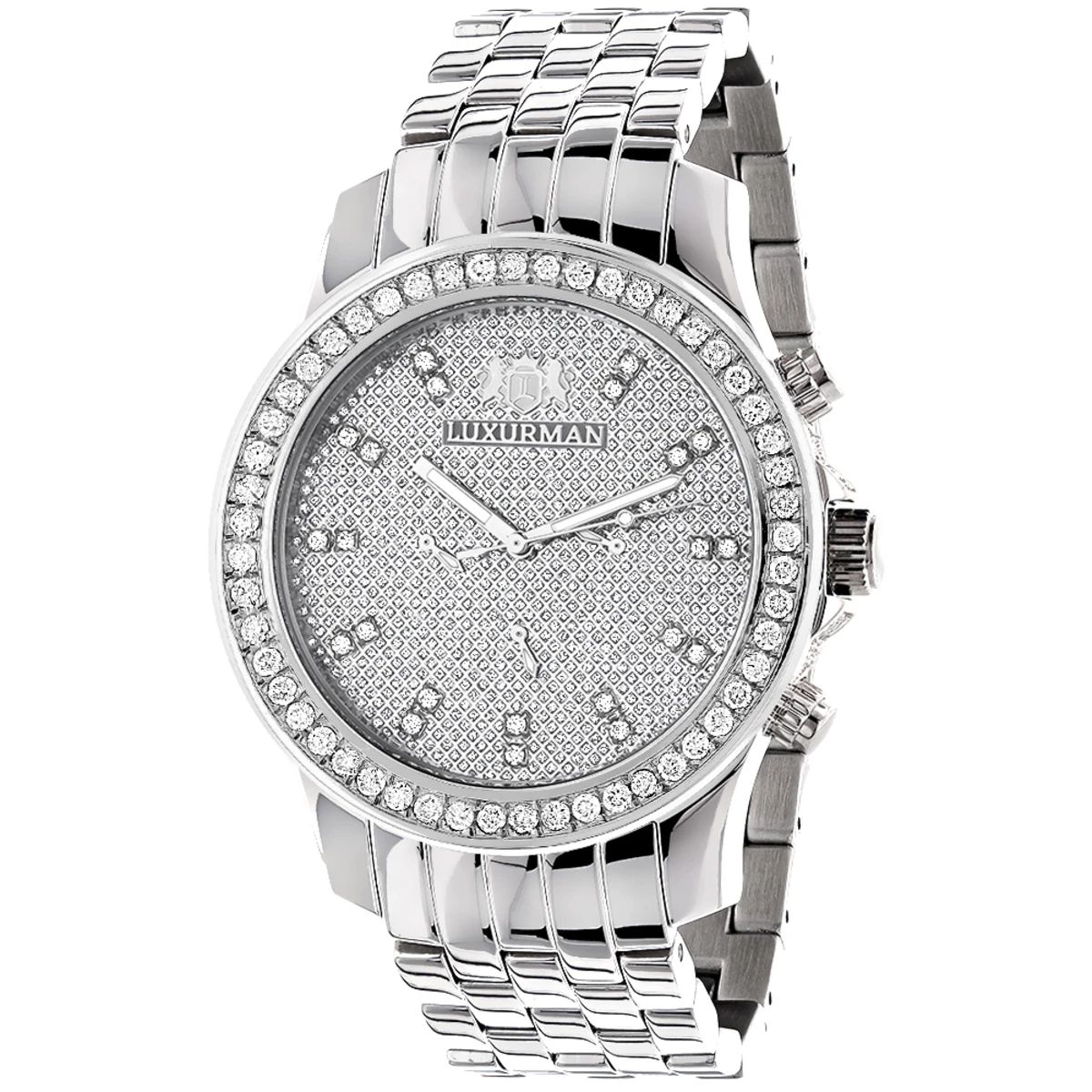 Men's Diamond LUXURMAN Diamond Watch 2.5ct 3 Men's Diamond LUXURMAN Diamond Watch 2.5ct