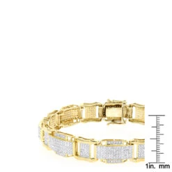 Men's 10K White Gold Bracelet With Diamonds 3.44ct 14 Men's 10K White Gold Bracelet With Diamonds 3.44ct -Its Hot Jewelry Shop mens gold bracelet with diamonds 10k 344ct p 43457 rulerye