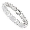 Men's 10K White Gold Bracelet With Diamonds 3.44ct -Its Hot Jewelry Shop mens gold bracelet with diamonds 10k 344ct p 43457 wh