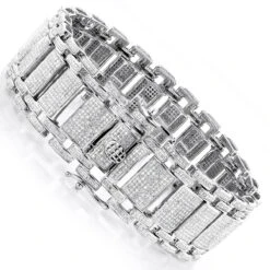 Men's Iced Out Pave Diamond Bubble Bracelet 7ct 10K Yellow Gold 11 Men's Iced Out Pave Diamond Bubble Bracelet 7ct 10K Yellow Gold -Its Hot Jewelry Shop mens iced out pave diamond bubble bracelet 975ct p 6170 back