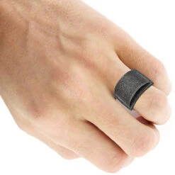 Oversized Hip Hop 1 Carat Black Diamond Ring For Men In Sterling Silver -Its Hot Jewelry Shop mens large hip hop black diamond ring in sterling silver 1 carat body black