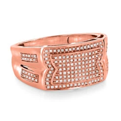 Men's Pave Diamond Ring 10K White Gold Wedding Band 0.45ct 8 Men's Pave Diamond Ring 10K White Gold Wedding Band 0.45ct -Its Hot Jewelry Shop mens pave diamond ring 10k gold wedding band 045ct ro