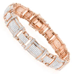 Men's Real Diamond Bracelet 10K Yellow Gold 4ct -Its Hot Jewelry Shop mens real diamond bracelet 10k 471ct p 43453 ro