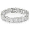 Men's Sterling Silver Diamond Bracelet 7ct -Its Hot Jewelry Shop mens silver diamond bracelet 745ct p 43657