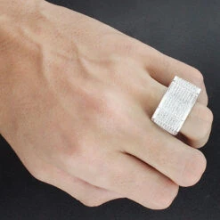 Men's Affordable Men's Diamond Silver Ring 0.82ct 7 Men's Affordable Men's Diamond Silver Ring 0.82ct -Its Hot Jewelry Shop mens silver rings affordable mens diamond ring 068ct p 47403bod