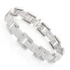 Men's Sterling Silver Diamond Bracelet 3.96ct -Its Hot Jewelry Shop mens sterling silver diamond bracelet 396 ct p 35868 wh