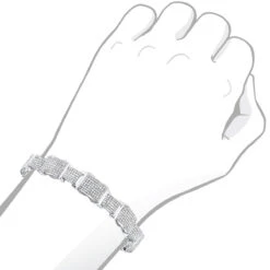 Men's Sterling Silver Diamond Bracelet 4 Ct -Its Hot Jewelry Shop mens sterling silver diamond bracelet 460ct p 43103bod
