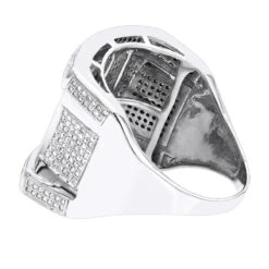 Men's Unique Diamond Ring 14K Yellow Gold 1.25ct -Its Hot Jewelry Shop mens unique diamond ring 14k 138ct p 41439 backwh