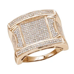 Men's Unique Diamond Ring 14K Yellow Gold 1.25ct -Its Hot Jewelry Shop mens unique diamond ring 14k 138ct p 41439 ro