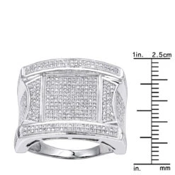 Men's Unique Diamond Ring 14K Yellow Gold 1.25ct -Its Hot Jewelry Shop mens unique diamond ring 14k 138ct p 41439 rulerwh