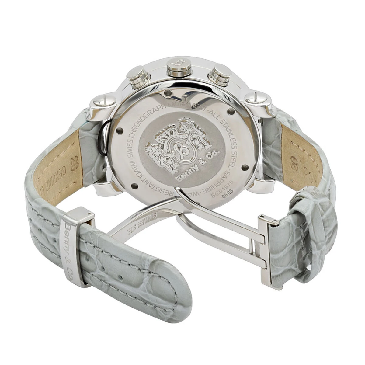 Men's VS Diamond Benny And Co Watch Collection 3.5ct Grey Swiss Chronograph 4 Men's VS Diamond Benny And Co Watch Collection 3.5ct Grey Swiss Chronograph - Image 2