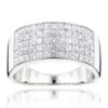 Men's Wide Wedding Band With Princess Cut Diamonds 2.11ct 14K White Gold 1 Men's Wide Wedding Band With Princess Cut Diamonds 2.11ct 14K White Gold -Its Hot Jewelry Shop mens wide wedding band with princess cut diamonds 211ct 14k wh