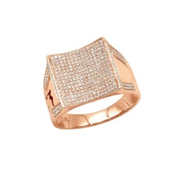 Men's 10K White Gold Diamond Ring 1.26ct Gold 12 Men's 10K White Gold Diamond Ring 1.26ct Gold -Its Hot Jewelry Shop mens yellow gold diamond ring 126ct 10k gold ro 20191215