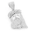 Mini Diamond Jesus Head Pendant 1ct 10K White Gold Charm -Its Hot Jewelry Shop mini diamond jesus head pendant 1ct 10k gold charm main