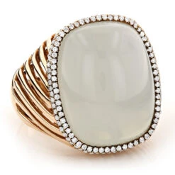 Moonstone 14K Yellow Gold Diamond White Moonstone Ring 17.2 10 Moonstone 14K Yellow Gold Diamond White Moonstone Ring 17.2 -Its Hot Jewelry Shop moonstone jewelry 14k diamond white moonstone ring 172 p 6086 ro