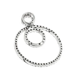Multi Circle Diamond Pendant 0.55ct 14K White Gold -Its Hot Jewelry Shop multi circle diamond pendant 061ct 14k gold backwh