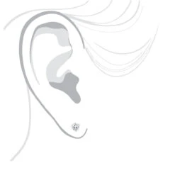 One Carat 14K White Gold Solitaire Round Diamond Martini Stud Earrings -Its Hot Jewelry Shop one carat 14k gold solitaire round diamond martini stud earrings bodwh