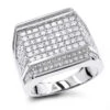 Oversized Men's Diamond Ring 2.5 Ctw 14K White Gold -Its Hot Jewelry Shop oversized mens diamond ring 308ct 14k gold wh