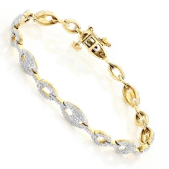Its Hot Jewelry Shop 53 Its Hot Jewelry Shop -Its Hot Jewelry Shop pave bracelets 14k gold ladies diamond bracelet 145ct p 7197 ye